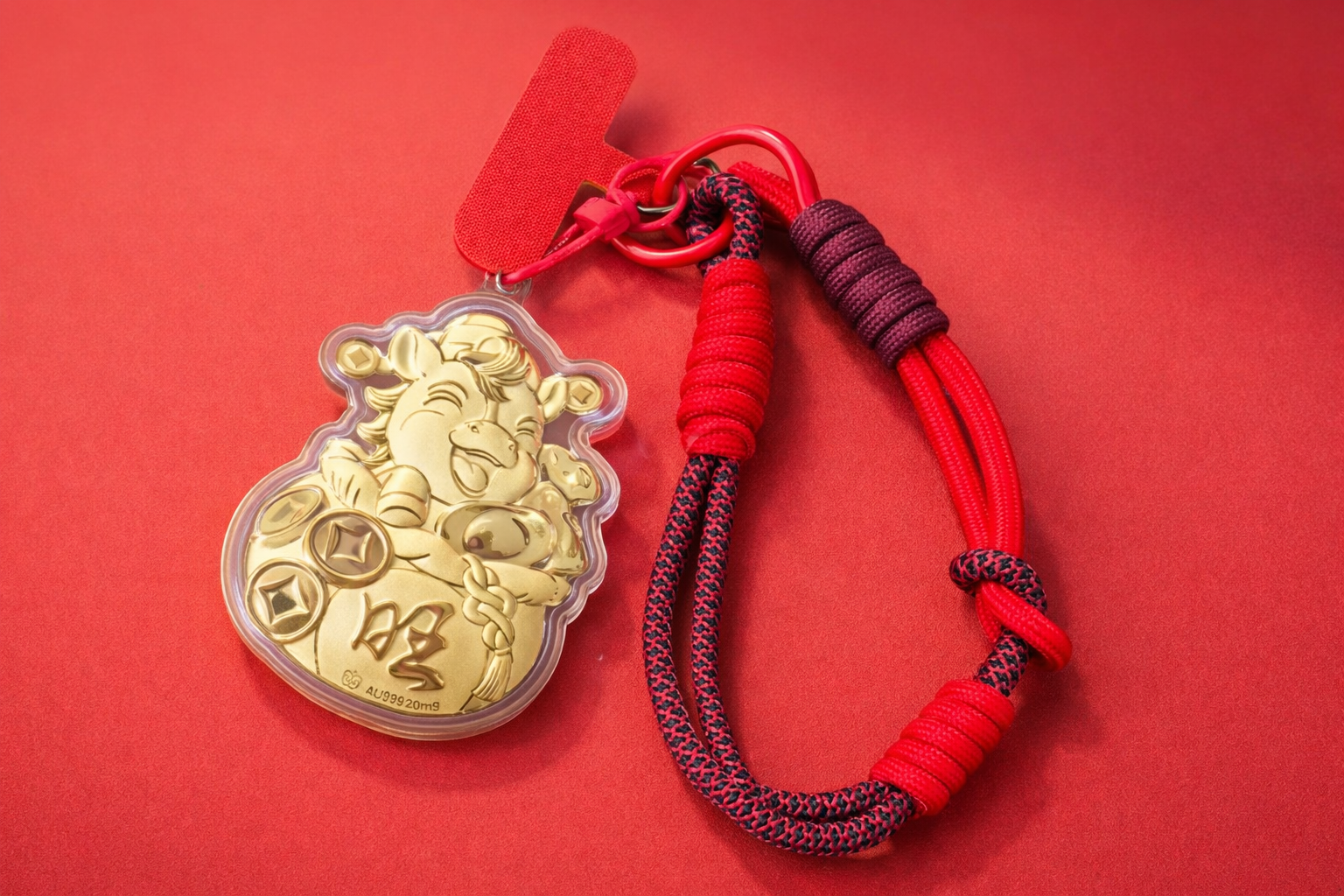 Horse Fortune Phone Charm (999 Pure Gold) 马到功成 · 有福随身戴 (999足金)